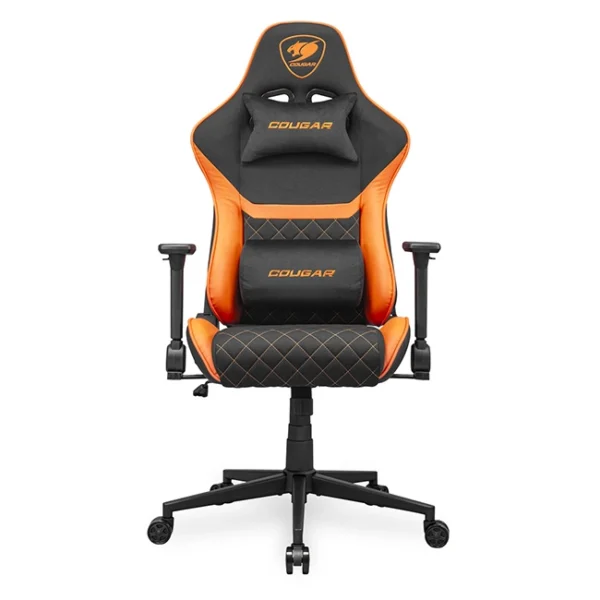 Cougar Armor One V2 F Woven Fabric Gaming Chair > Black/Orange