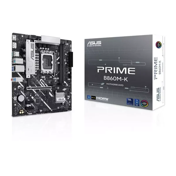 ASUS PRIME B860M-K LGA 1851 DDR5 Micro-ATX Motherboard > Black