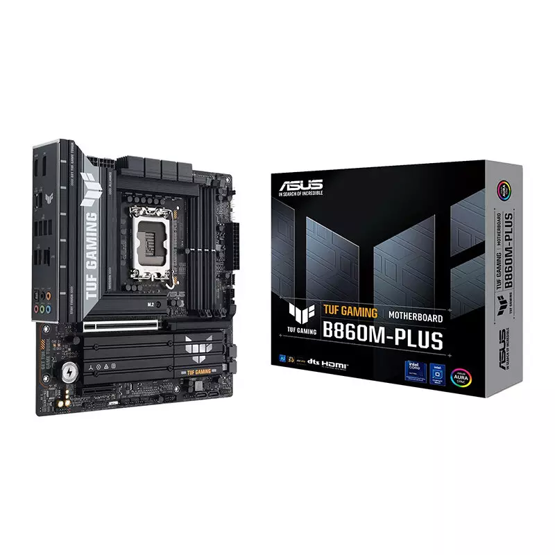 90MB1JW0-M0EAY0 ASUS TUF GAMING B860M-PLUS LGA 1851 DDR5 Micro-ATX Motherboard > Black