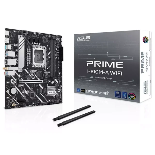 Asus Prime H810M-A WiFi DDR5 LGA 1851 Micro-ATX Motherboard > Black