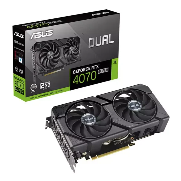 ASUS Dual GeForce RTX 4070 SUPER EVO 12GB GDDR6X Video Card, DLSS 3