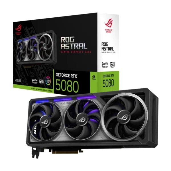 Asus ROG Astral GeForce RTX 5080 16GB GDDR7 Video Card, DLSS 4