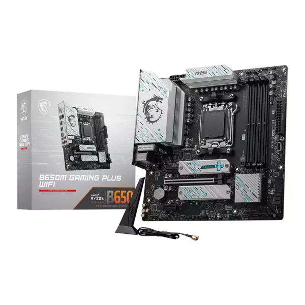 MSI AMD B650M GAMING PLUS WIFI AM5 DDR5 Micro-ATX Motherboard > Black