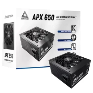 MONTECH APX 650W 80 PLUS ATX Power Supply > Black