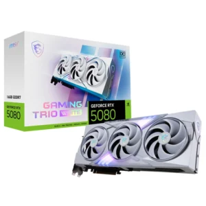 MSI GeForce RTX 5080 16GB GDDR7 GAMING TRIO OC White Graphics Card, DLSS 4