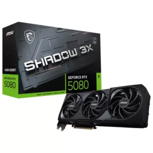 MSI GeForce RTX 5080 16GB GDDR7 SHADOW 3X Video Card, DLSS 4