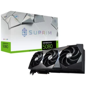 MSI GeForce RTX 5080 16GB GDDR7 SUPRIM SOC Graphics Card, DLSS 4