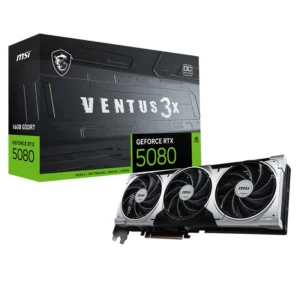 MSI GeForce RTX 5080 16GB GDDR6X VENTUS 3X OC PLUS Video Card, DLSS 4