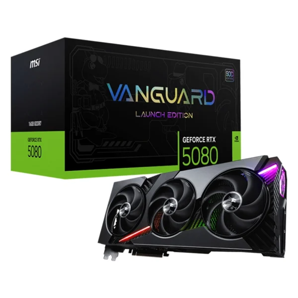 MSI GeForce RTX 5080 16GB GDDR7 VANGUARD SOC LAUNCH EDITION Video Card, DLSS 4