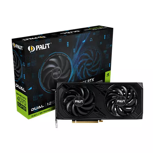 Palit GeForce RTX 4070 SUPER Dual 12G GDDR6X Graphics Card, DLSS 3