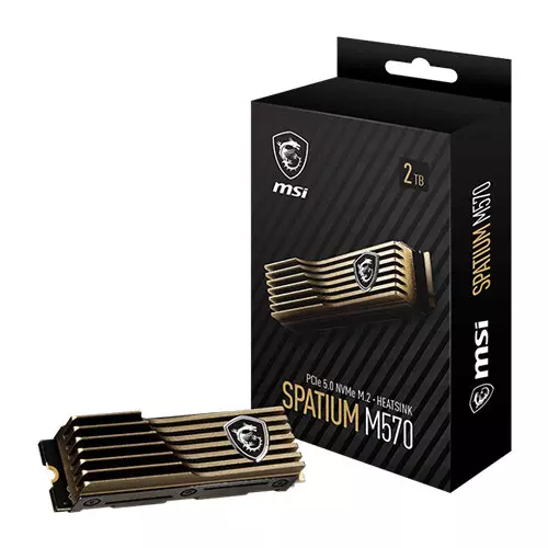 MSI SPATIUM M570 2TB PCIe 5.0 NVMe M.2 HS Internal SSD