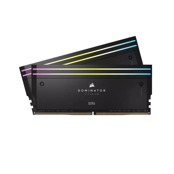 Corsair DOMINATOR TITANIUM RGB 64GB (2x32GB) DDR5 6600MHz Memory Kit > Black