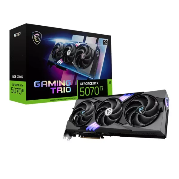 MSI GeForce RTX 5070 Ti 16G GDDR7 GAMING TRIO PLUS Video Card, DLSS 4