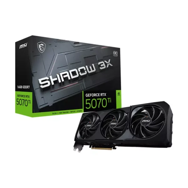 MSI GeForce RTX 5070 Ti 16G GDDR7 SHADOW 3X OC Video Card, DLSS 4