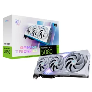 MSI GeForce RTX 5080 16GB GDDR7 GAMING TRIO White Video Card, DLSS 4