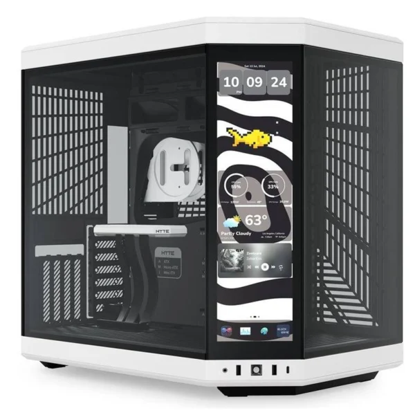 HYTE Y70 Touch Infinite Dual Chamber Mid-Tower ATX Case > Black & White