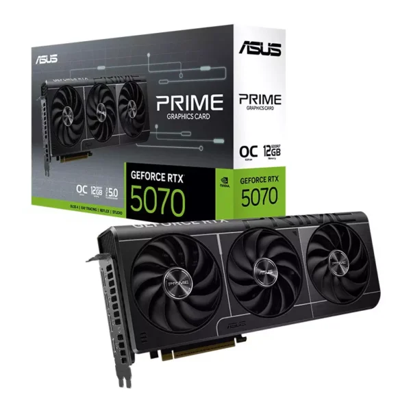 ASUS PRIME GeForce RTX 5070 12GB GDDR7 OC Edition Graphics Card, DLSS 4