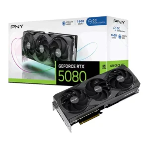 PNY NVIDIA GeForce RTX 5080 16GB GDDR7 OC Graphics Card, DLSS 4