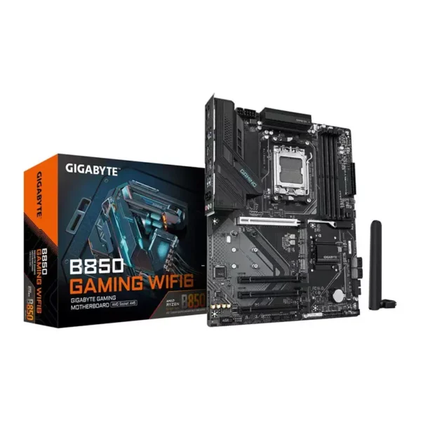 Gigabyte AMD B850 GAMING WIFI6 DDR5 AM5 ATX Motherboard > Black