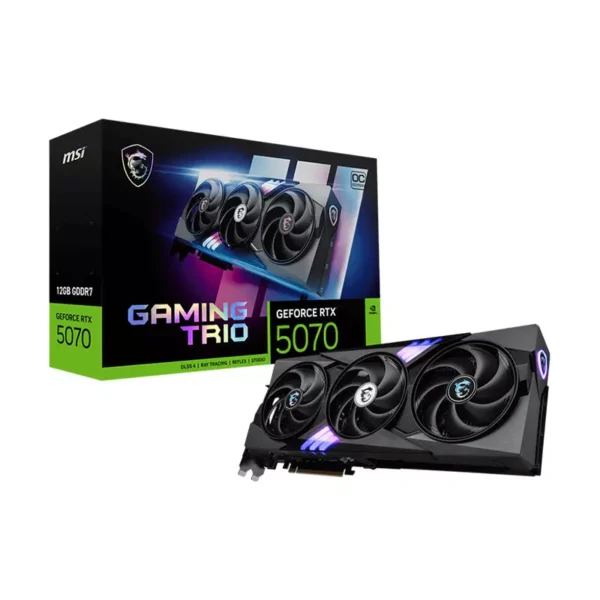 MSI GeForce RTX 5070 12G GDDR7 GAMING TRIO OC Graphics Card, DLSS 4