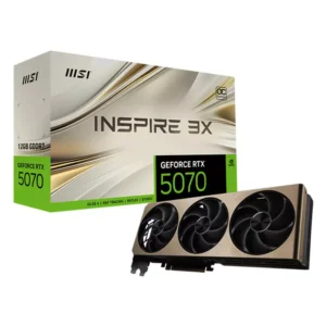 MSI GeForce RTX 5070 12G GDDR7 INSPIRE 3X OC Video Card, DLSS 4