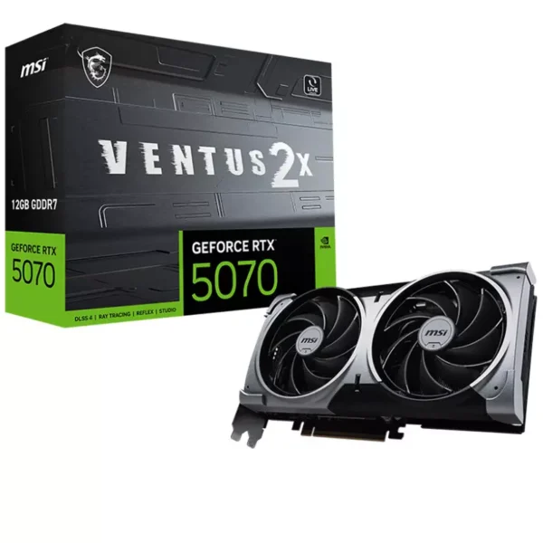 MSI GeForce RTX 5070 12G GDDR7 VENTUS 2X Video Card, DLSS 4
