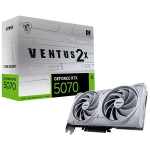 MSI GeForce RTX 5070 12G GDDR7 VENTUS 2X WHITE Video Card, DLSS 4