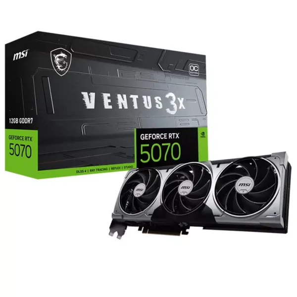 MSI GeForce RTX 5070 12G GDDR7 VENTUS 3X OC Video Card, DLSS 4