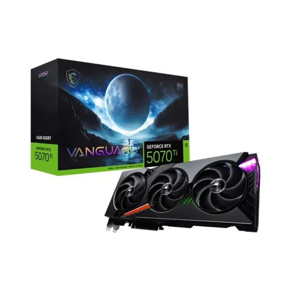 MSI GeForce RTX 5070 Ti 16G GDDR7 VANGUARD SOC Graphics Card, DLSS 4