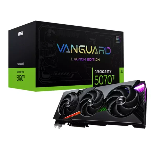 MSI GeForce RTX 5070 Ti 16G GDDR7 VANGUARD SOC LAUNCH EDITION Graphics Card, DLSS 4
