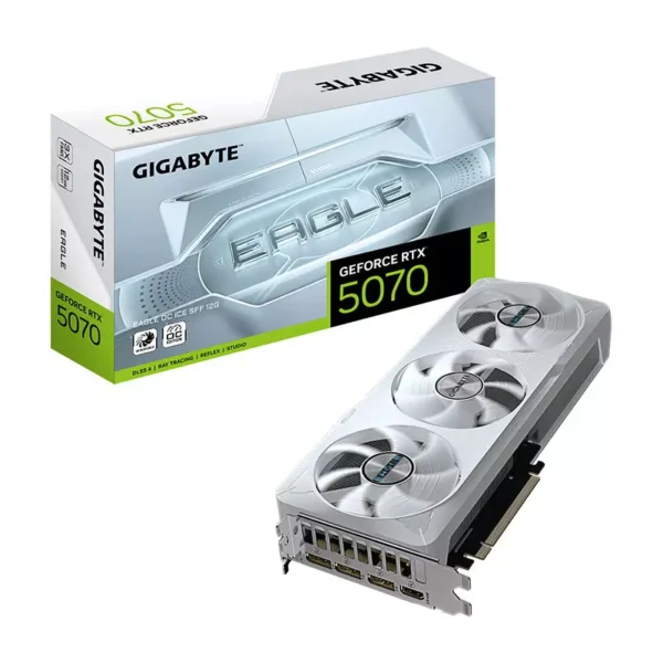 Gigabyte GeForce RTX 5070 EAGLE OC ICE SFF 12G GDDR7 Video Card, DLSS 4
