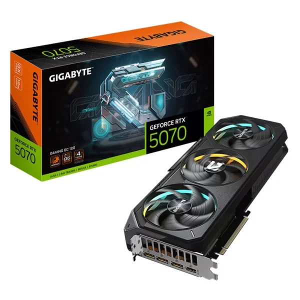 Gigabyte GeForce RTX 5070 GAMING OC 12G GDDR7 Video Card, DLSS 4