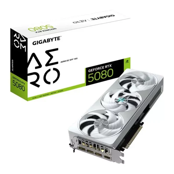 Gigabyte GeForce RTX 5080 AERO OC SFF 16G GDDR7 Video Card, DLSS 4