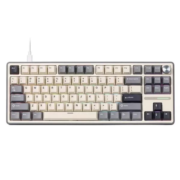 RK ROYAL Kludge R87 Pro TKL Wired Gaming Keyboard > Grey