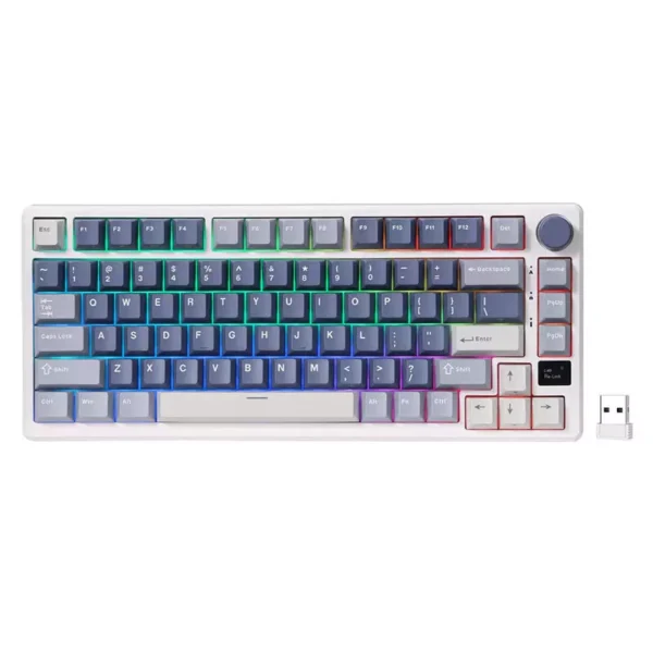 RK ROYAL Kludge M75 75% Wireless Gaming Keyboard > Ocean Blue