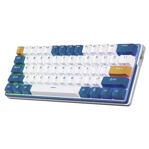 RK ROYAL RK61 Plus 60% Wireless Mechanical Keyboard > Klein Blue