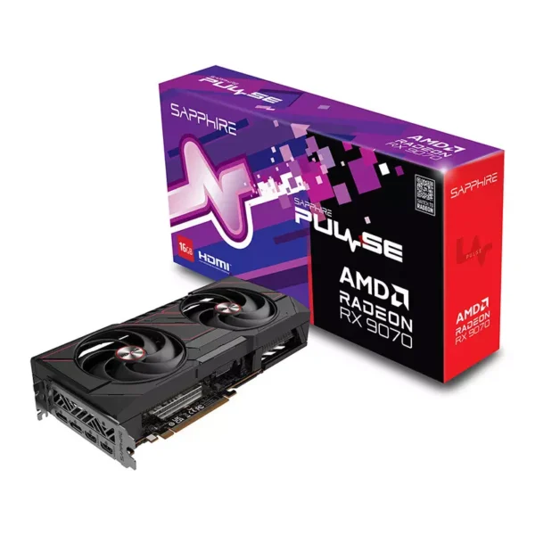 Sapphire PULSE AMD Radeon RX 9070 16GB Gaming Video Card, FSR 4.0