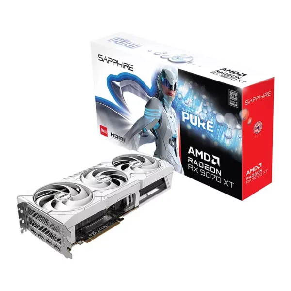 Sapphire PURE AMD Radeon RX 9070 XT 16GB GDDR6 Video Card, FSR 4.0