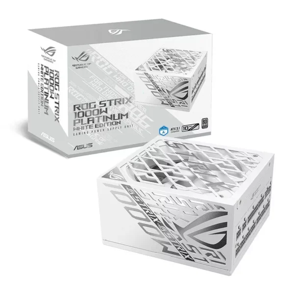 ASUS ROG Strix 1000W 80 PLUS Platinum ATX 3.1 Power Supply > White