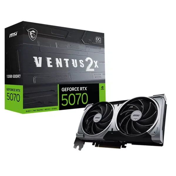 MSI GeForce RTX 5070 VENTUS 2X OC 12GB GDDR7 Graphics Card, DLSS 4