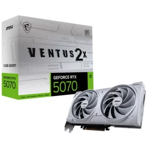 MSI GeForce RTX 5070 Ventus 2X OC White 12GB GDDR7 Video Card, DLSS 4