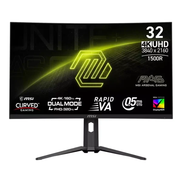 MSI MAG 321CUPDF 31.5" UHD VA 320Hz 0.5ms Curved Gaming Monitor > Black