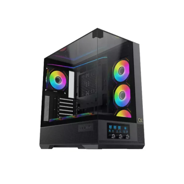 Xigmatek Vision ARGB Mid-Tower E-ATX Gaming Case > Black