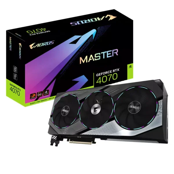Gigabyte AORUS GeForce RTX 4070 MASTER 12GB GDDR6X Graphics Card, DLSS 3