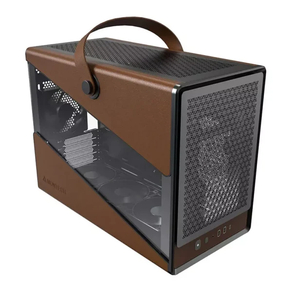 Montech Heritage Pro TG Micro-ATX Case > Black/Leather
