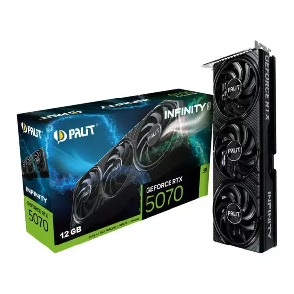 PALIT GeForce RTX 5070 12GB GDDR7 INFINITY 3 Blackwell Graphics Card, DLSS 4