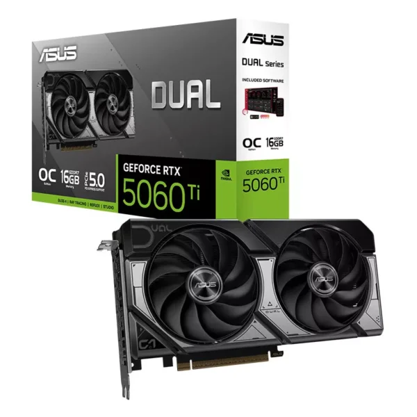 ASUS Dual GeForce RTX 5060 Ti 16GB GDDR7 OC Edition Graphics Card, DLSS 4