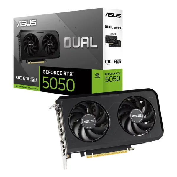 ASUS Dual GeForce RTX 5050 8GB GDDR6 OC Edition Video Card, DLSS 4