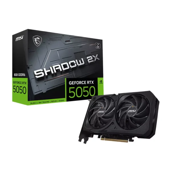 MSI GeForce RTX 5050 8G SHADOW 2X Video Card, DLSS 4