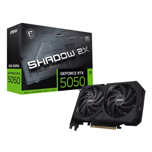 MSI GeForce RTX 5050 8GB SHADOW 2X OC Graphics Card, DLSS 4